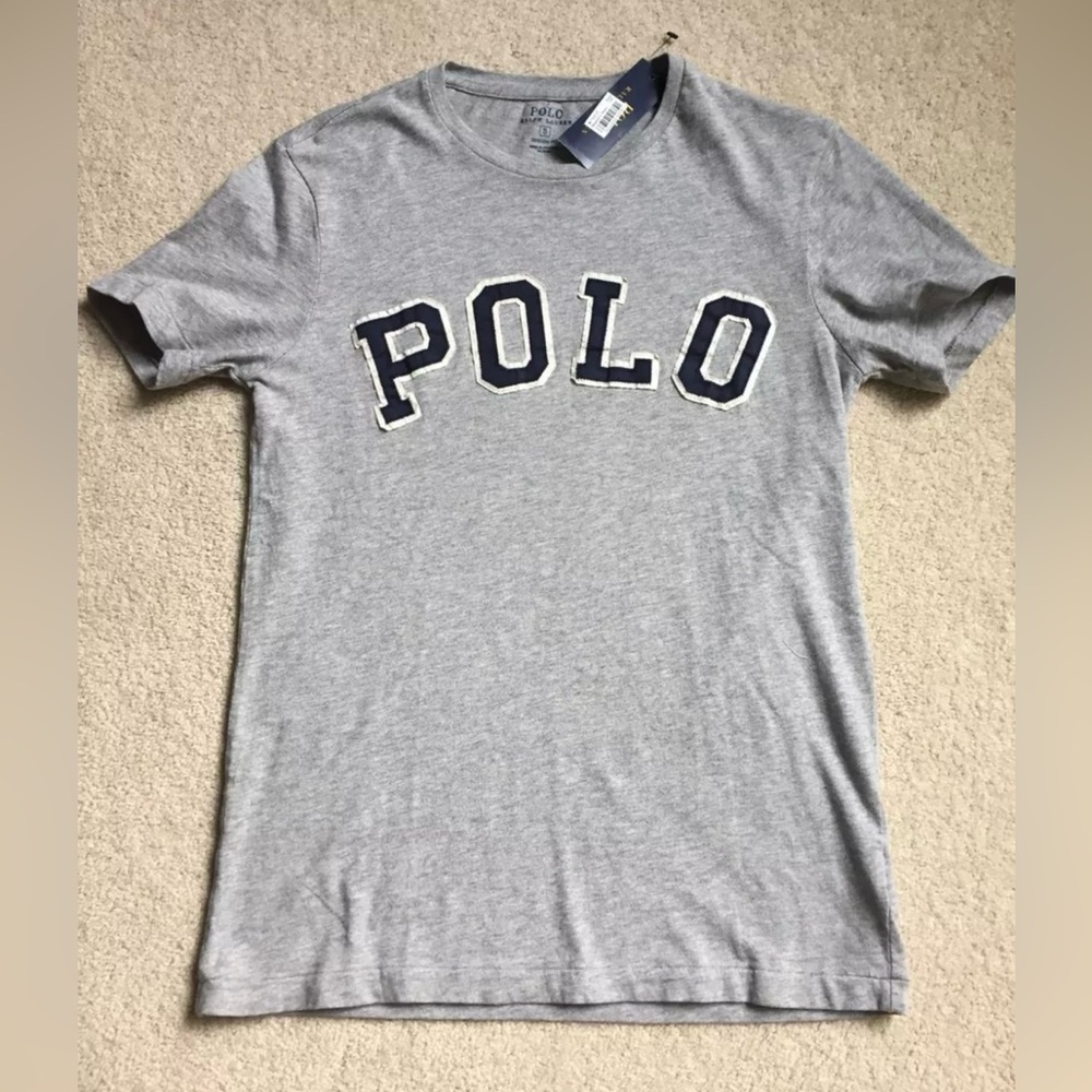 NWT Polo Ralph Lauren Men's Polo T-Shirt Small Gray